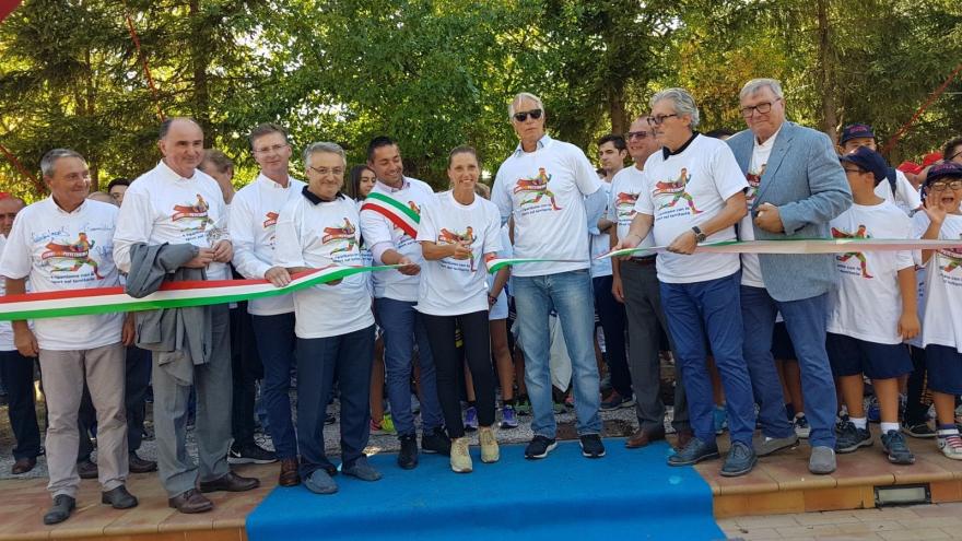 'CorriAMO Pieve Torina', Malagò e Fabbricini portano la solidarietà dello sport nella zona colpita sisma